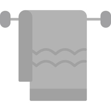 Havlu. Web simgesi basit illüstrasyon 