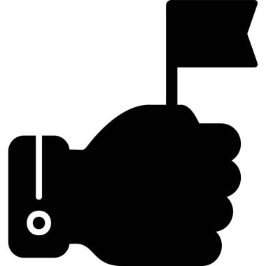  Eylemci simge vektör illüstrasyonu