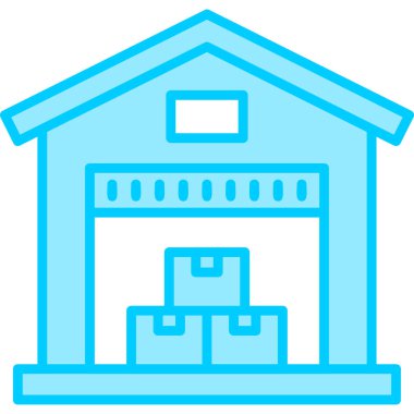 Bina. Web simgesi basit illüstrasyon