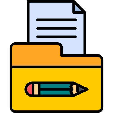 Dosya. Web simgesi basit illüstrasyon 