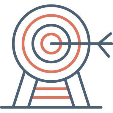 hedef simge vektör illüstrasyonu