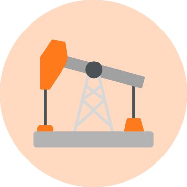 Petrol pompası modern ikon vektör çizimi