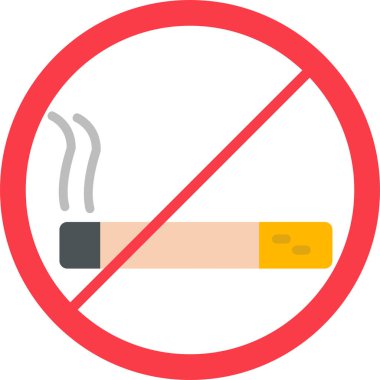 No smoking modern vector icon illustration