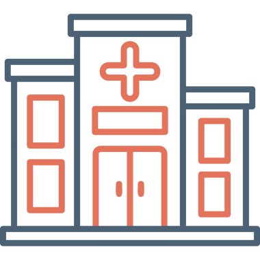 Hastane. Web simgesi basit tasarım