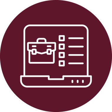 Envanter web simgesi basit illüstrasyon