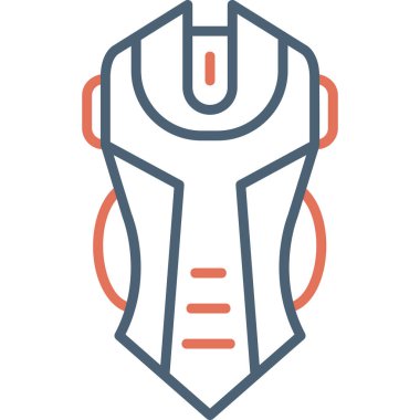 Oyun faresi düz vektör simgesi