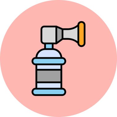 Air Horn simgesi, vektör illüstrasyonu