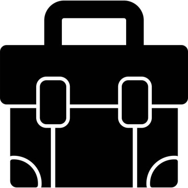 Çanta. Web simgesi vektör illüstrasyonu