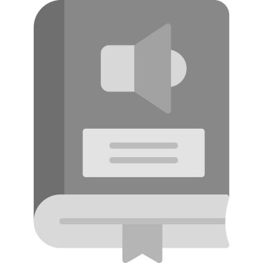 Ses kitabı simgesi, modern tasarım illüstrasyonu