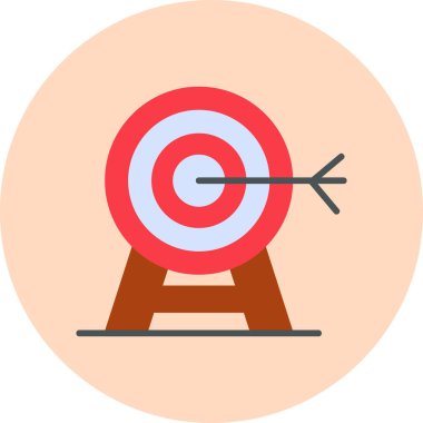 hedef simge vektör illüstrasyonu