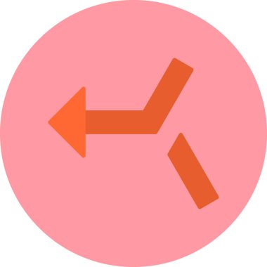 Okları basit simge, vektör illüstrasyonuyla birleştir