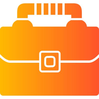 Çanta. Web simgesi basit tasarım 