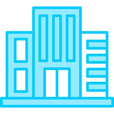 Otel modern simge vektör illüstrasyonu