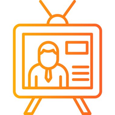 tv simge vektör çizim