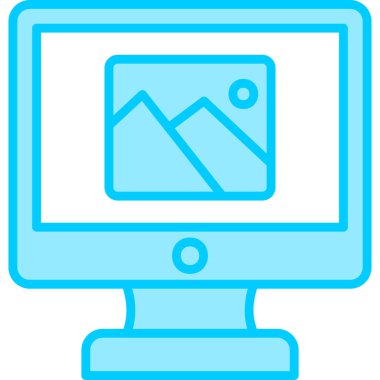 lcd. Web simgesi basit illüstrasyon