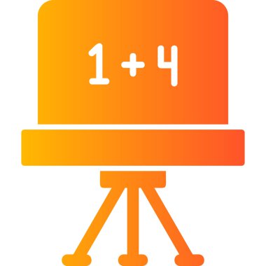 Tebeşir tahtası modern ikon vektör illüstrasyonu