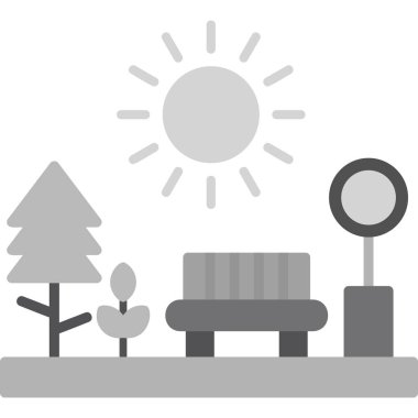 Park et. Web simgesi basit illüstrasyon