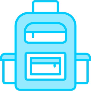 Üniversite çantası modern simge, vektör illüstrasyonu