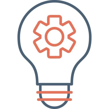 Ampul. Web simgesi basit illüstrasyon