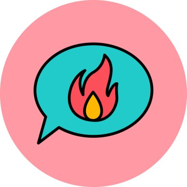 ileti ikonu vektör illüstrasyonu