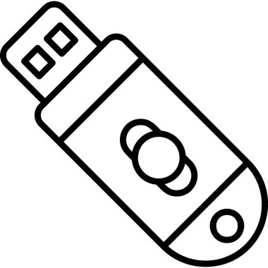 usb flash disk vektör illüstrasyonu
