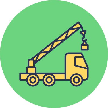 vinç simgesi vektör illüstrasyonu