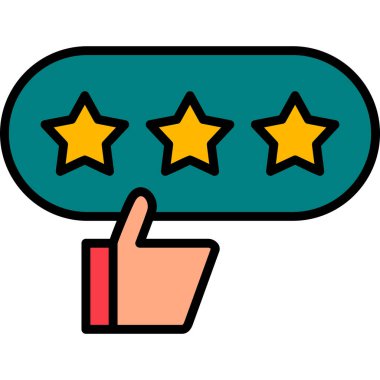 Good Review web icon vector illustration
