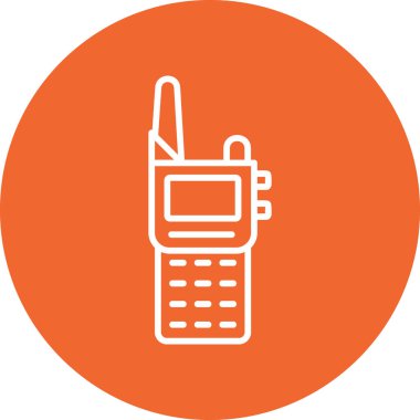 Walkie talkie kutsal kişilerin resmi, vektör çizim