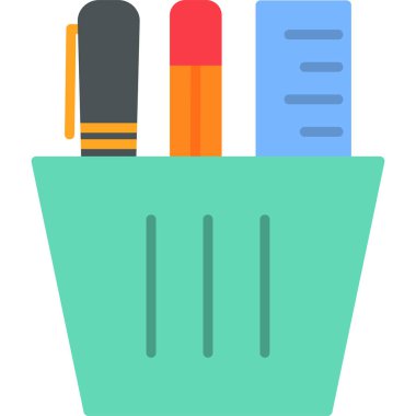 kırtasiye web simgesi basit tasarım