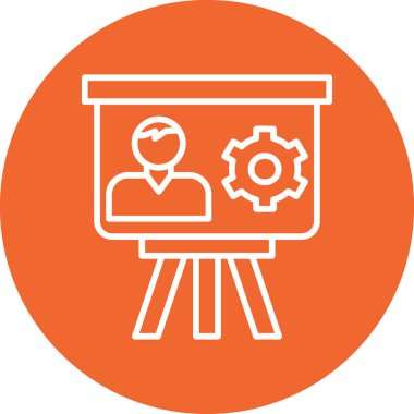 vector illustration of project management modern icon in design