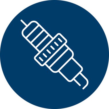 Buji modern simgesi, vektör illüstrasyonu 