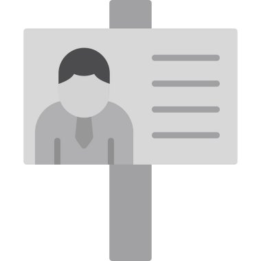 Kampanya düz simgesi. vektör illüstrasyonu