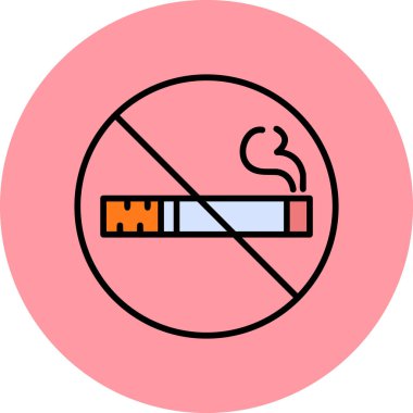 No smoking modern vector icon illustration