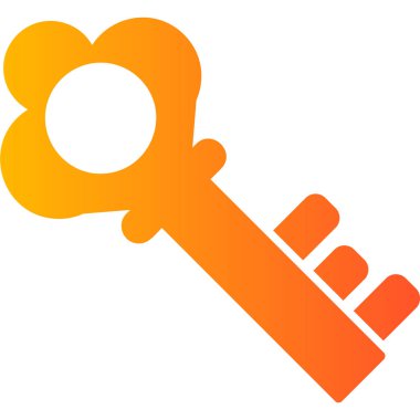 Anahtar. Web simgesi basit illüstrasyon