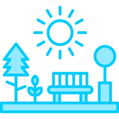 Park et. Web simgesi basit illüstrasyon