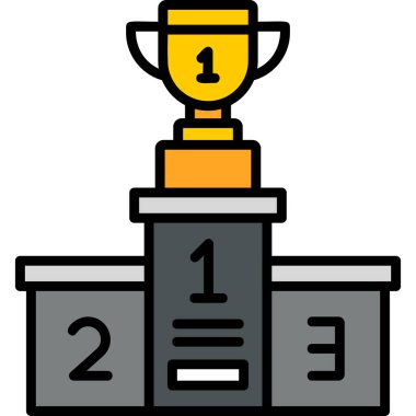 Kupa. Web simgesi basit tasarım