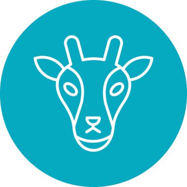 Bir boğa simgesinin vektör çizimi