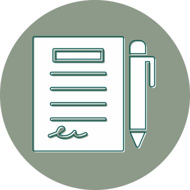 Planlayıcı web simgesi basit illüstrasyon