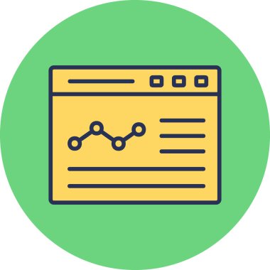 Grafik simgesi vektör illüstrasyonu