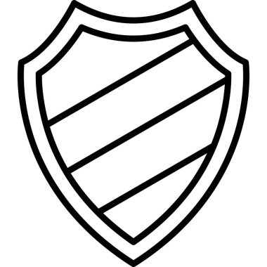 kalkan ikon vektör illüstrasyonu