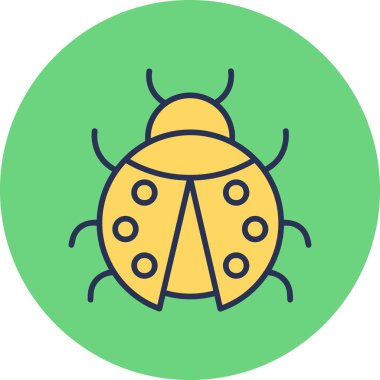 cute ladybird, web icon illustration