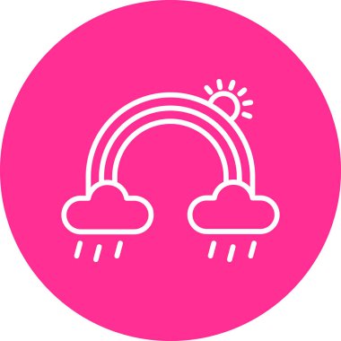 Rainbow modern vector icon illustration