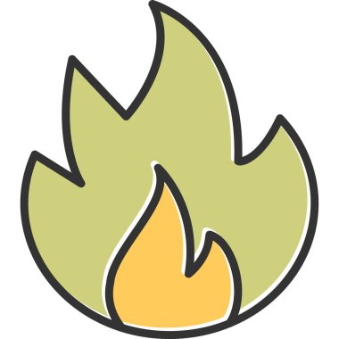 fire flame icon. web illustration
