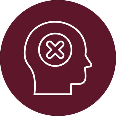 Güvensiz modern simge, vektör çizimi