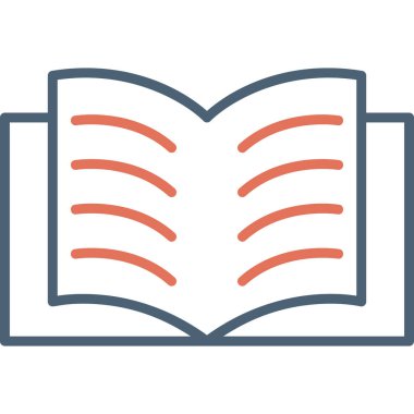 Open Book web icon, vector illustration