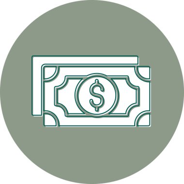 para işareti vektörü düz simge minimumu çizgi pictogram