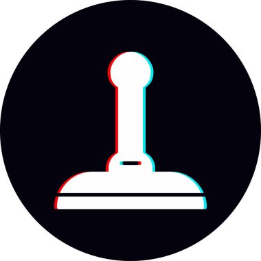 Lastik damga modern simge, vektör illüstrasyonu