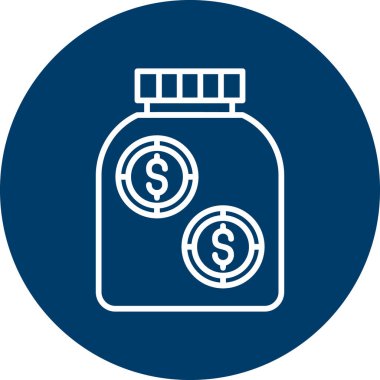 para işareti vektörü düz simge minimumu çizgi pictogram