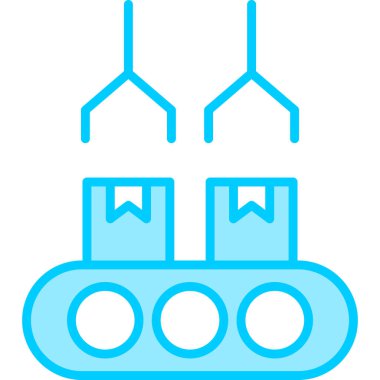 Taşıyıcı Şerit Web simgesi basit illüstrasyon