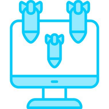 Ddos modern simgesi, vektör çizimi\\